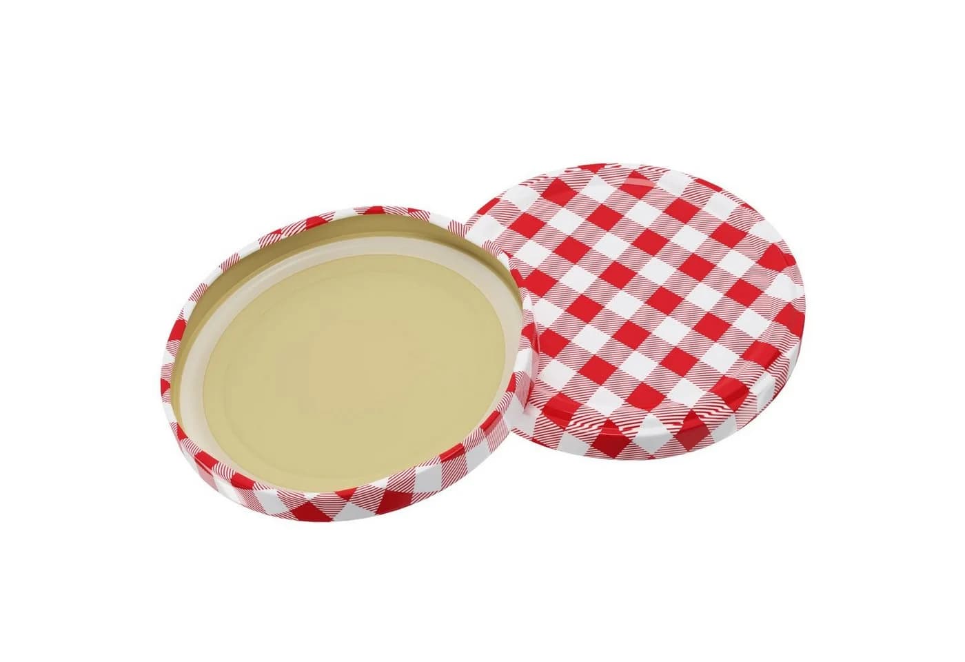 Wellgro Einmachglas Set 75-tlg. 230ml Schraubdeckel rot kariert Glas - Bild 3