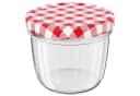 Wellgro Einmachglas Set 75-tlg. 230ml Schraubdeckel rot kariert Glas Bild 4
