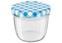 Wellgro Einmachglas 230ml Schraubdeckel blau kariert Glas Bild 4