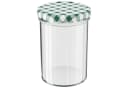 Wellgro Einmachglas 435ml 12-tlg. grün kariert Schraubdeckel Bild 1