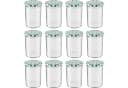 Wellgro Einmachglas 435ml 12-tlg. grün kariert Schraubdeckel Bild 2