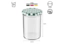 Wellgro Einmachglas 435ml 12-tlg. grün kariert Schraubdeckel Bild 4