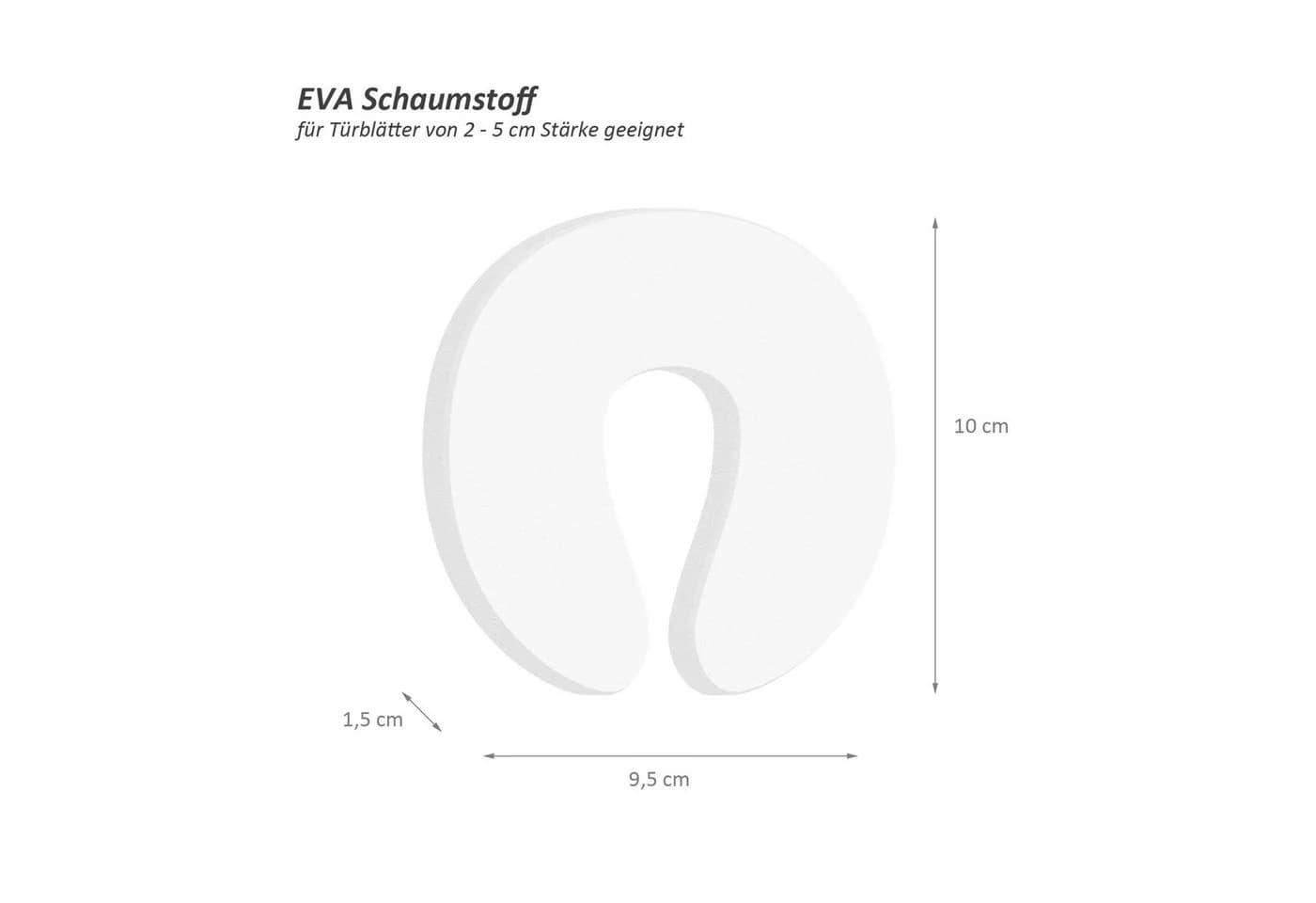 Wellgro Kindersicherung Klemmschutz - Weiß EVA Schaumstoff - Bild 4