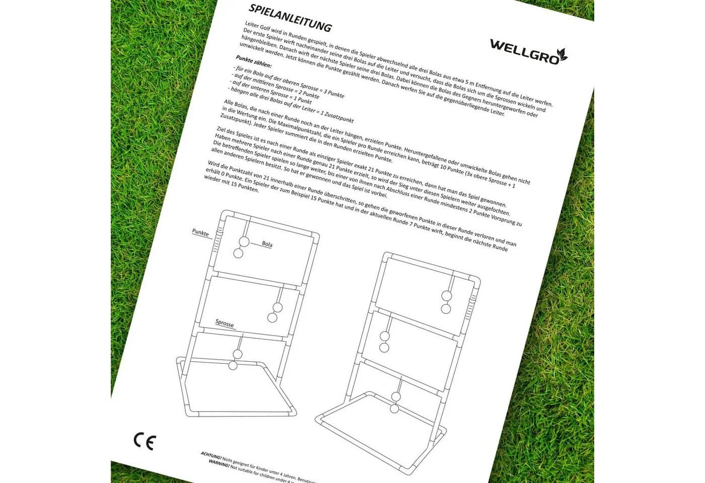 Wellgro Leitergolf Schwarz 2er Set mit Aufbewahrungstasche - Bild 5