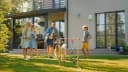 Wellgro Leitergolf aus Holz Wurfspiel mit Aufbewahrungstasche Bild 4