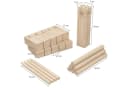 Wellgro Kubb Spiel Laser Gravur XL Kiefernholz Bild 1