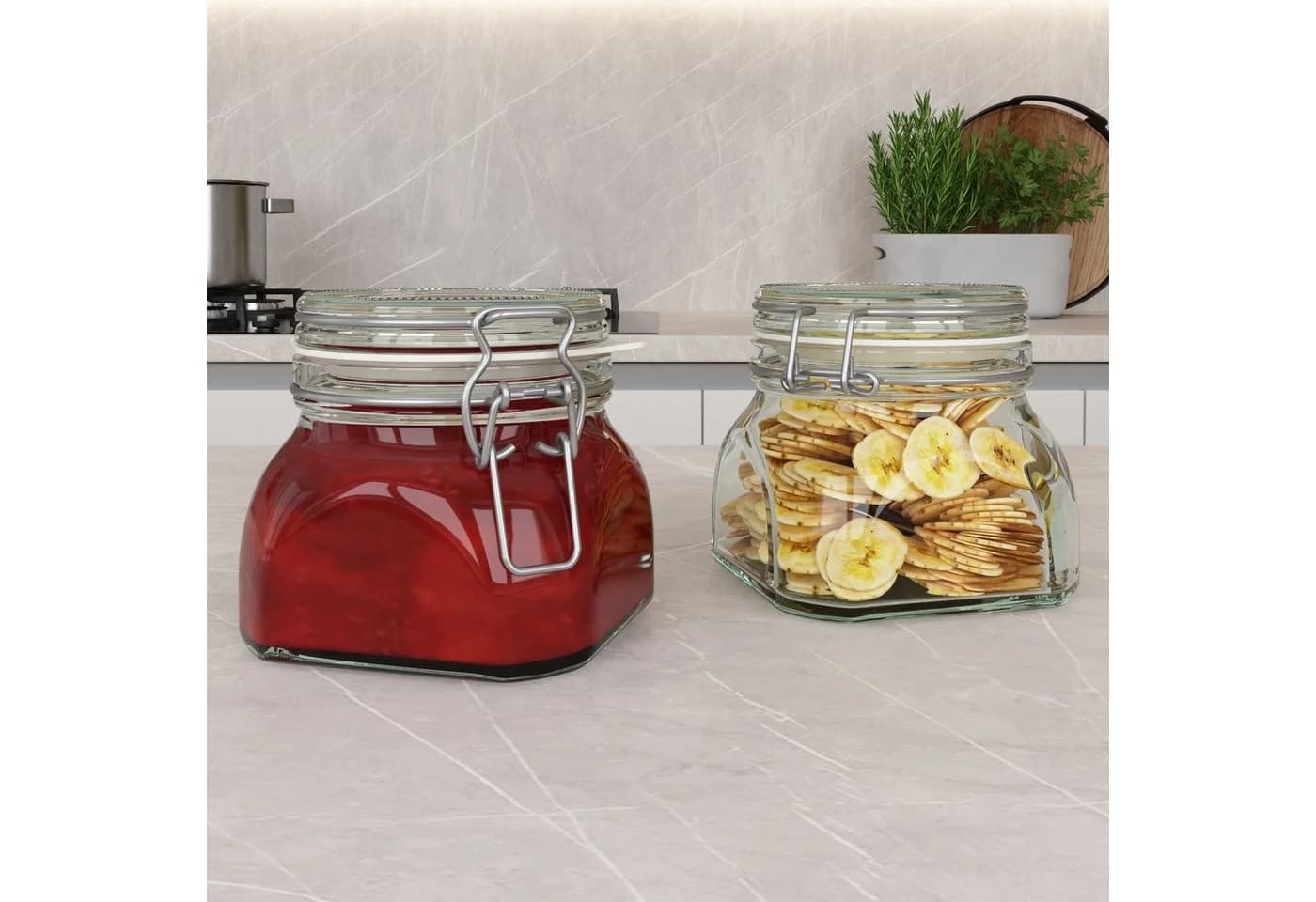 Wellgro Einmachglas mit Bügelverschluss 550 ml transparent - Bild 5