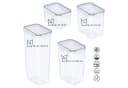Wellgro Vorratsdosen Set 8-tlg. Transparent Schwarz BPA-frei Bild 1