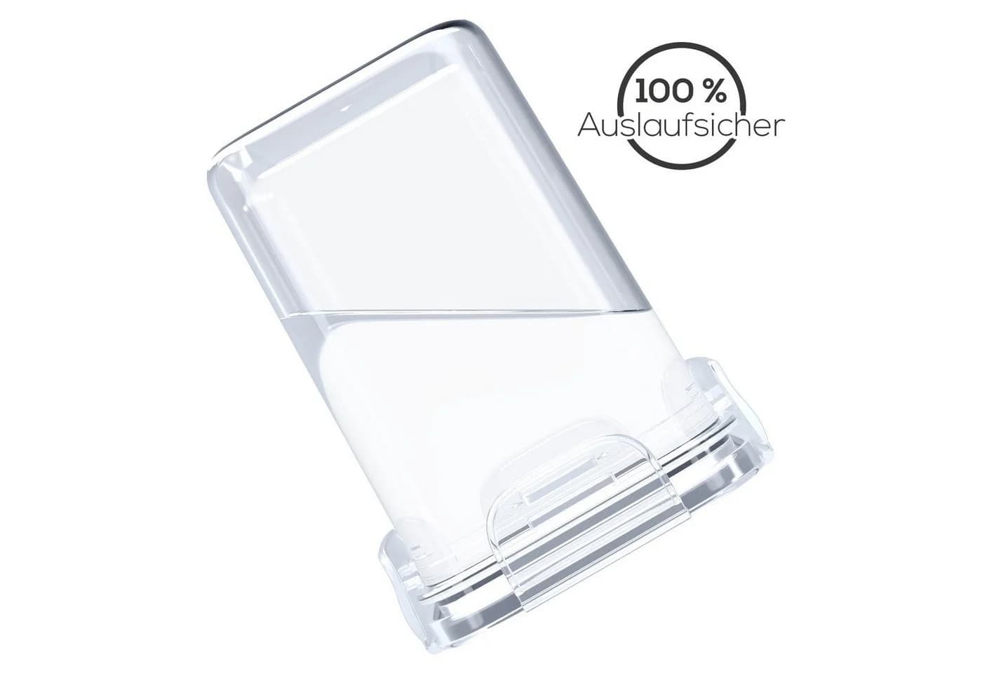 Wellgro Vorratsdosen Set 8-tlg. Transparent Schwarz BPA-frei - Bild 3
