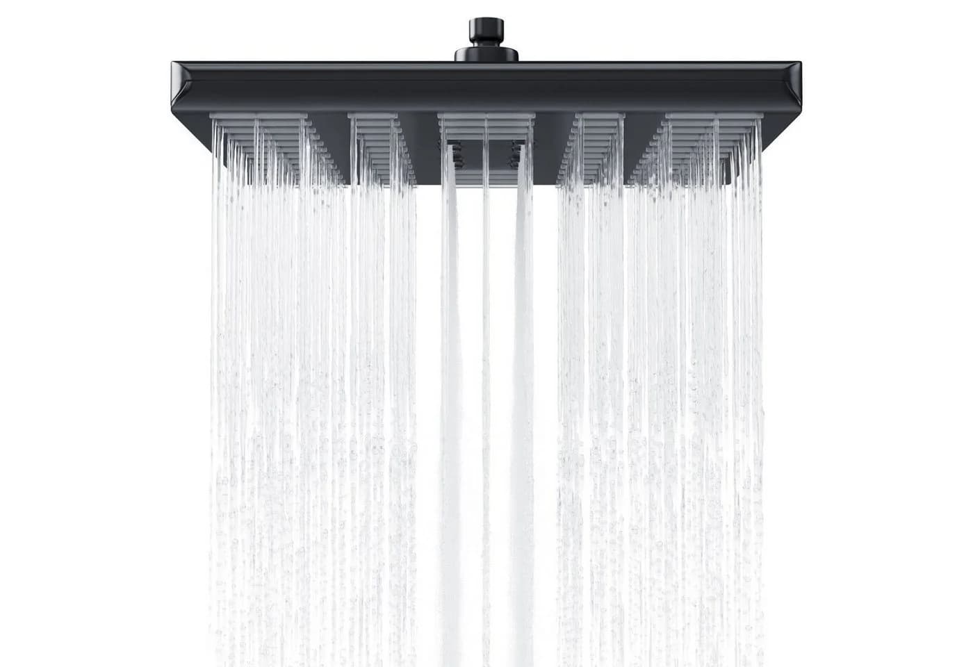 Wellgro Regendusche ABS-Kunststoff Schwarz Matt 25x25 cm - Bild 2