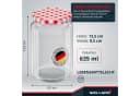 Wellgro Einmachglas-Set 6-tlg. TO 82 Schraubdeckel rot kariert Glas Bild 1