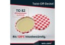 Wellgro Einmachglas-Set 6-tlg. TO 82 Schraubdeckel rot kariert Glas Bild 3