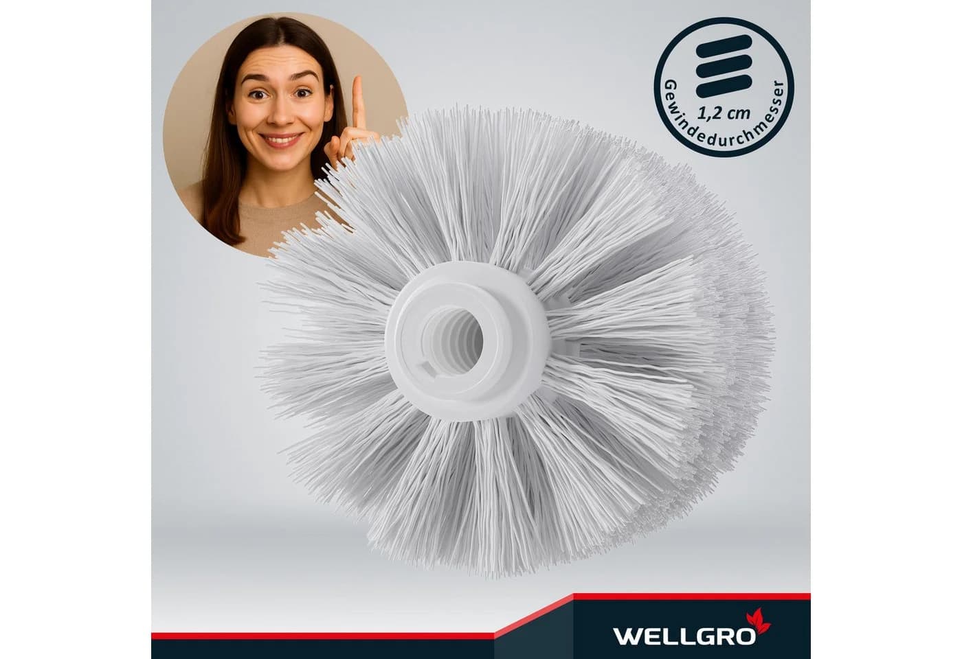 Wellgro WC-Reinigungsbürste Set 6-tlg. Schwarz/Weiß Edelstahl/Kunststoff - Bild 3