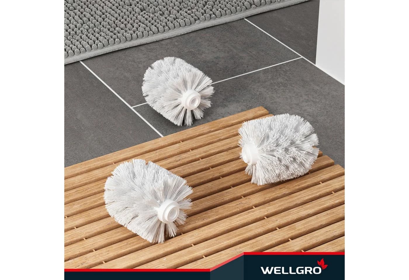 Wellgro WC-Reinigungsbürste Set 6-tlg. Schwarz/Weiß Edelstahl/Kunststoff - Bild 4
