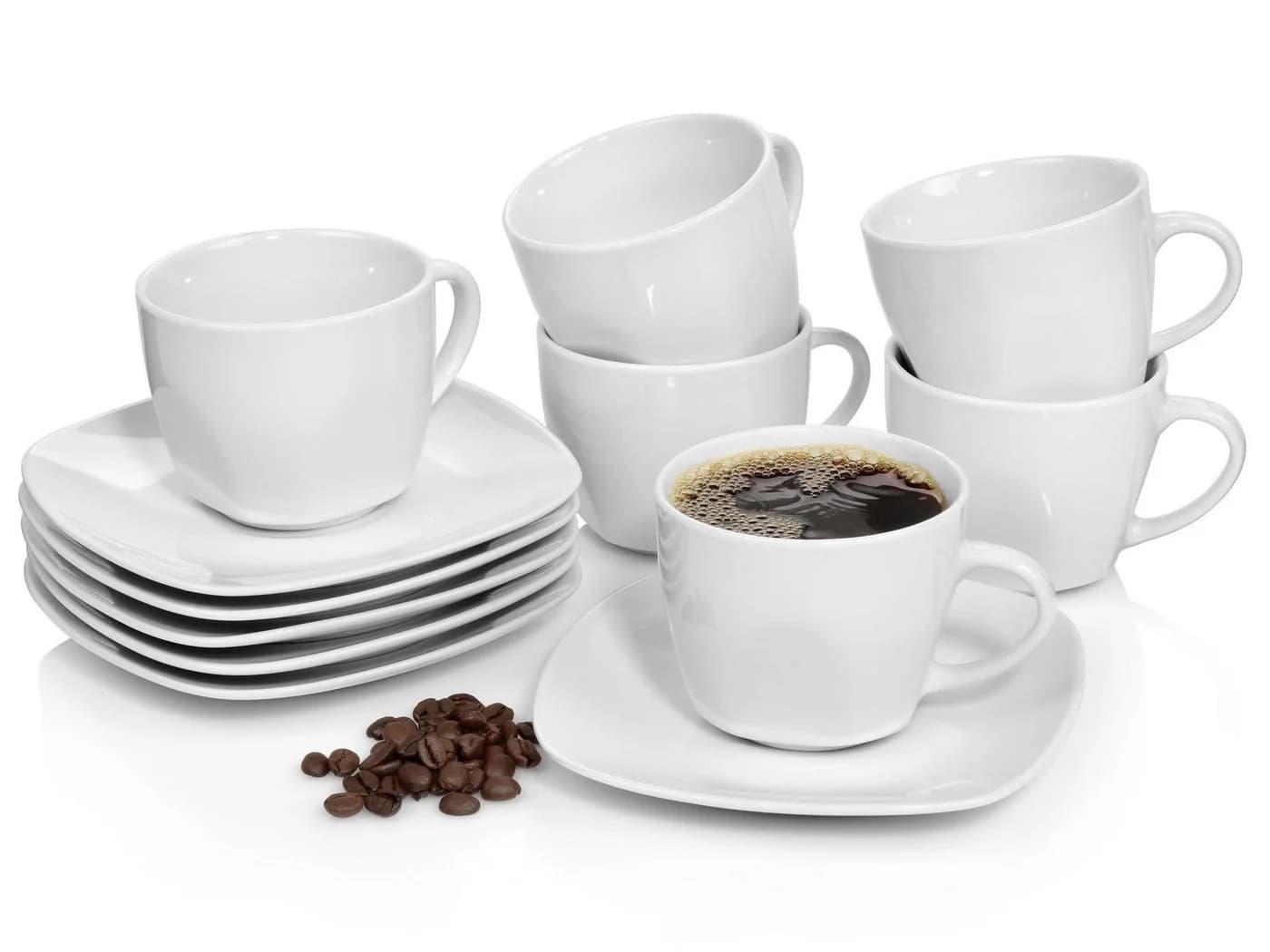 SÄNGER Kaffeeservice Bilgola 12-tlg. Weiß Porzellan - Bild 2
