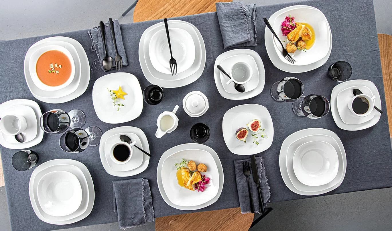 SÄNGER Müslischale Set Bilgola 6-tlg. Weiß Porzellan