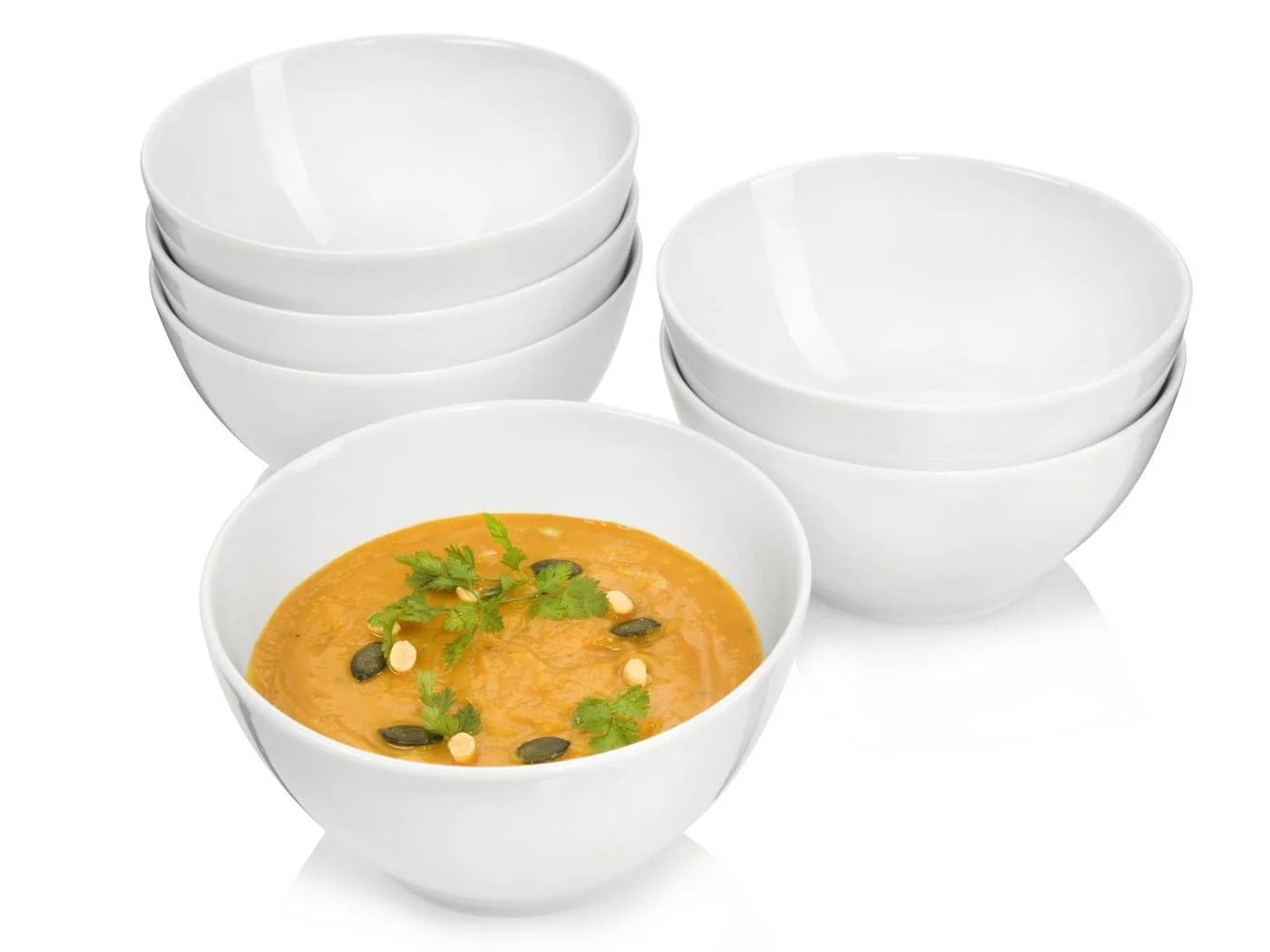 SÄNGER Sunfort Suppenschalen Set 6-tlg. Weiß Porzellan