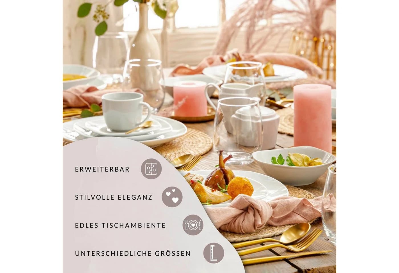 SÄNGER Bilgola Kaffeetassen-Set 6-tlg. Weiß Porzellan - Bild 5