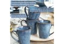SÄNGER Becher Darwin Kaffeebecher Set 4-tlg. Blau Steingut Handmade Bild 5