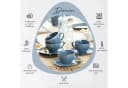 SÄNGER Kaffeeservice Darwin 8-teilig Blau Steingut Handmade Bild 1