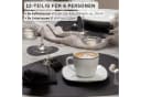 SÄNGER Kaffeeservice Bilgola Black Rim Tassen Set 12-tlg. Weiß Schwarz Bild 1