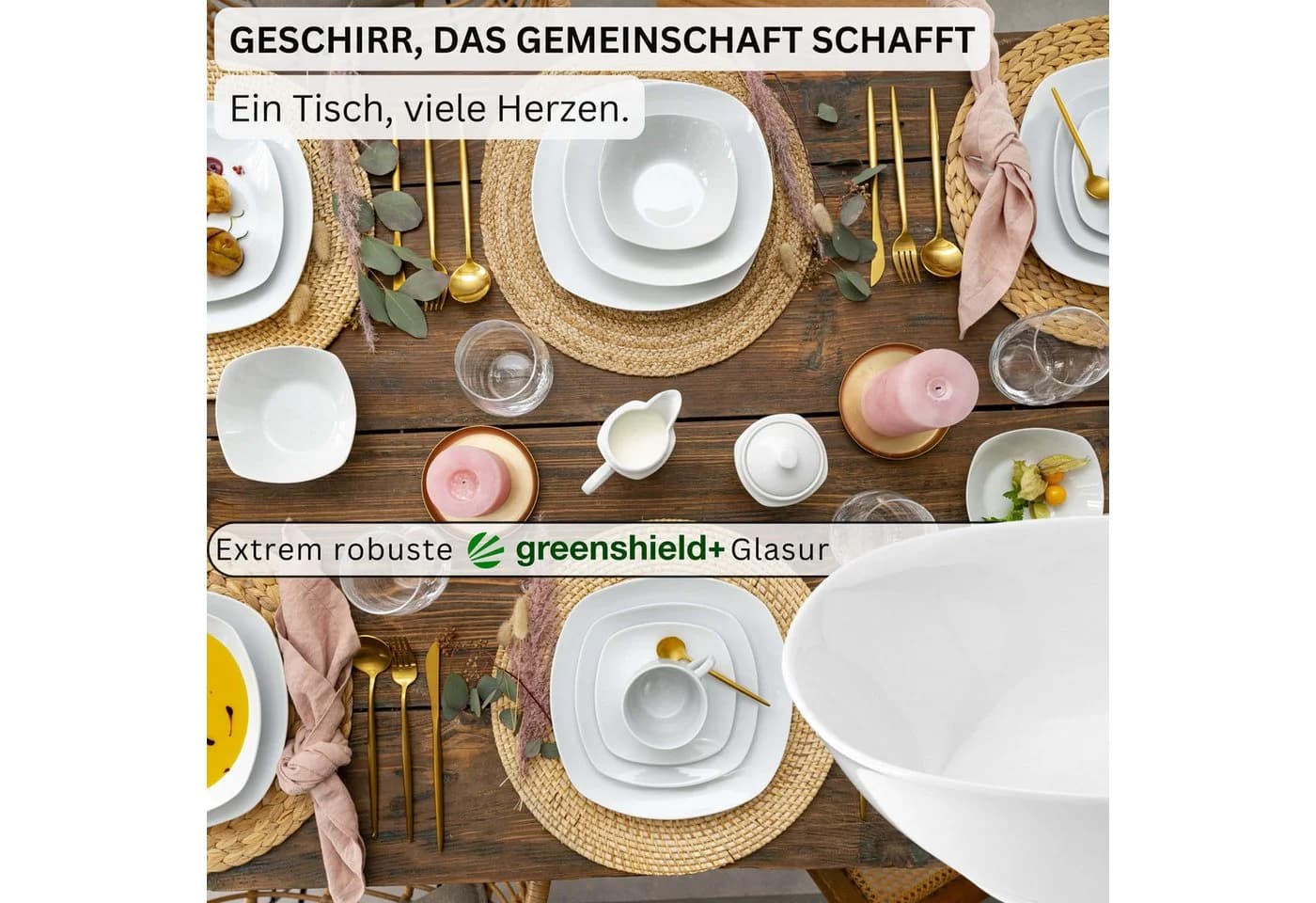 SÄNGER Pastateller Set Bilgola Weiß 6-tlg. Porzellan - Bild 3