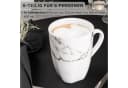 SÄNGER Kaffeebecher 6-tlg. Weiß Marmor Porzellan Bild 1
