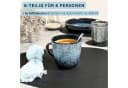 SÄNGER Kaffeebecher Set Osaka Blau Schwarz 6-tlg. Steingut Bild 1