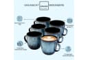 SÄNGER Kaffeebecher Set Osaka Blau Schwarz 6-tlg. Steingut Bild 4