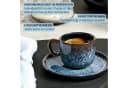 SÄNGER Espressotassen Set Osaka 12-tlg. Steingut Schwarz-Blau Bild 5