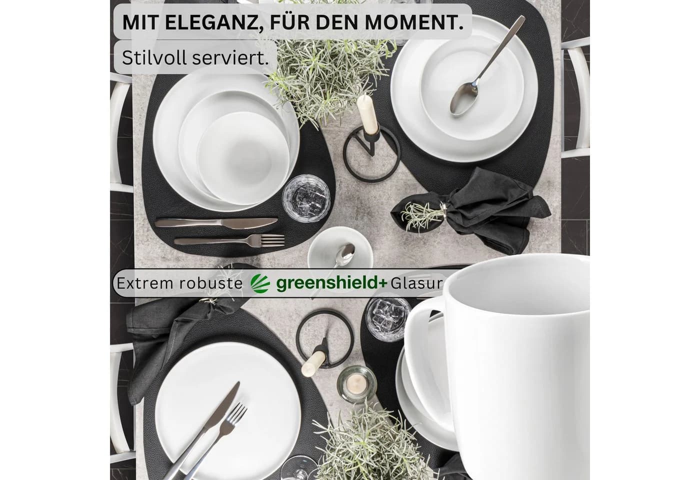 SÄNGER Becher Set Marlo 6-tlg. Weiß Porzellan - Bild 3