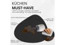 SÄNGER Platzset Kunstleder Schwarz-Weiß Wendbar Abwischbar 12-tlg Bild 5
