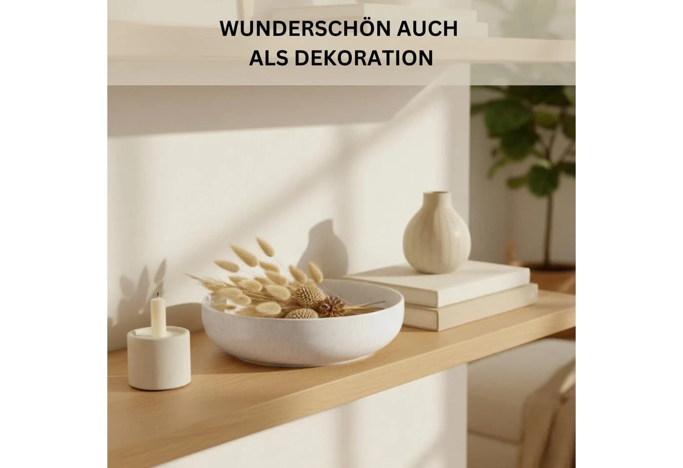 SÄNGER Servierschale Korfu Steingut Creme Beige Handmade - Bild 5