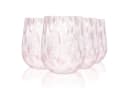 SÄNGER Gläser-Set Curacao 4-tlg. Glas mit Punkten Weiß Rosa Bild 2