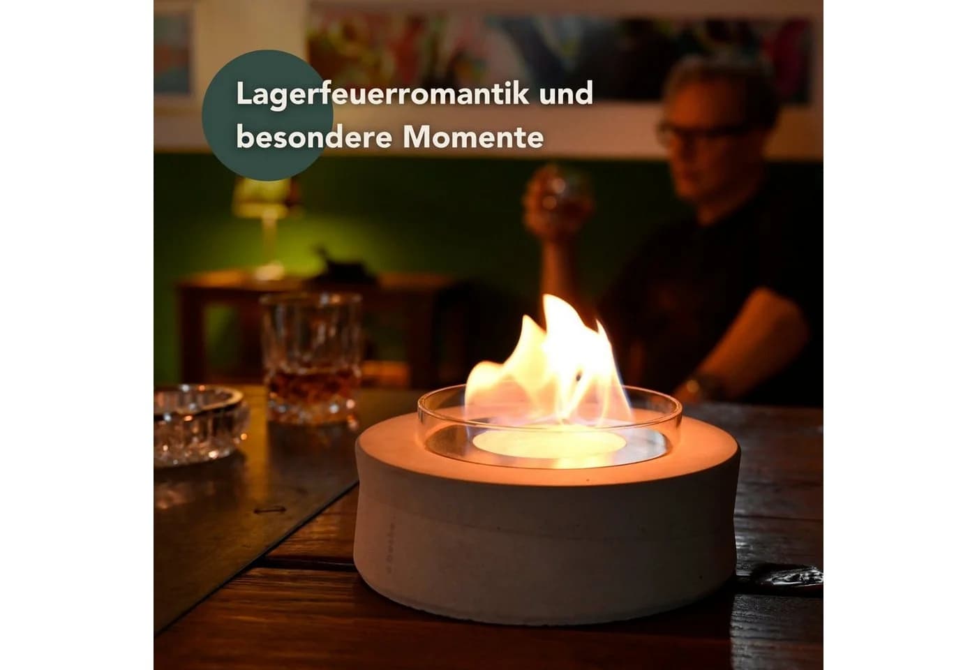 beske Tischfeuer Ethanolfeuer 'Koro' Ø20cm Ethanolfeuer - Bild 2