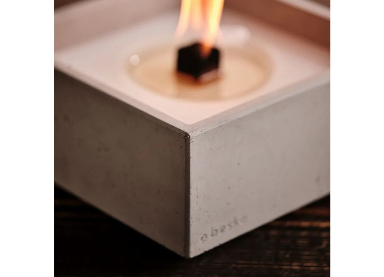 beske Outdoorkerze Betonfeuer® - Meru mit Dauerdocht, Wachsrecycling - Bild 5