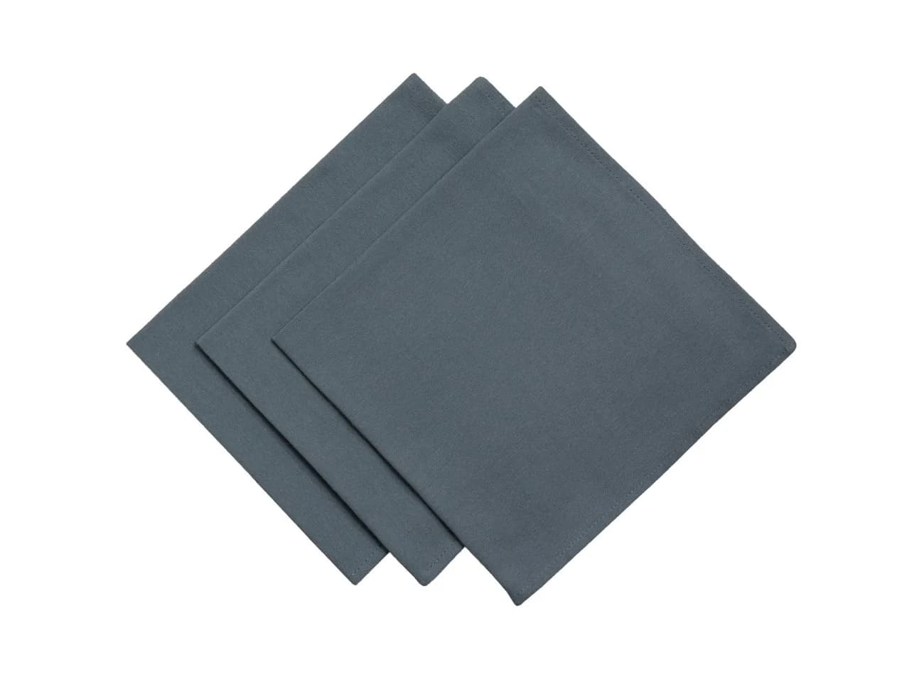 Engelland Stoffserviette Mundtuch 45x45 cm Grau Damast 3er Set - Bild 2
