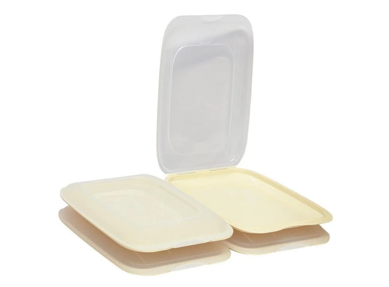 Engelland Frischhaltedose 4-tlg. Stapelbar Transparent BPA-frei - Bild 2