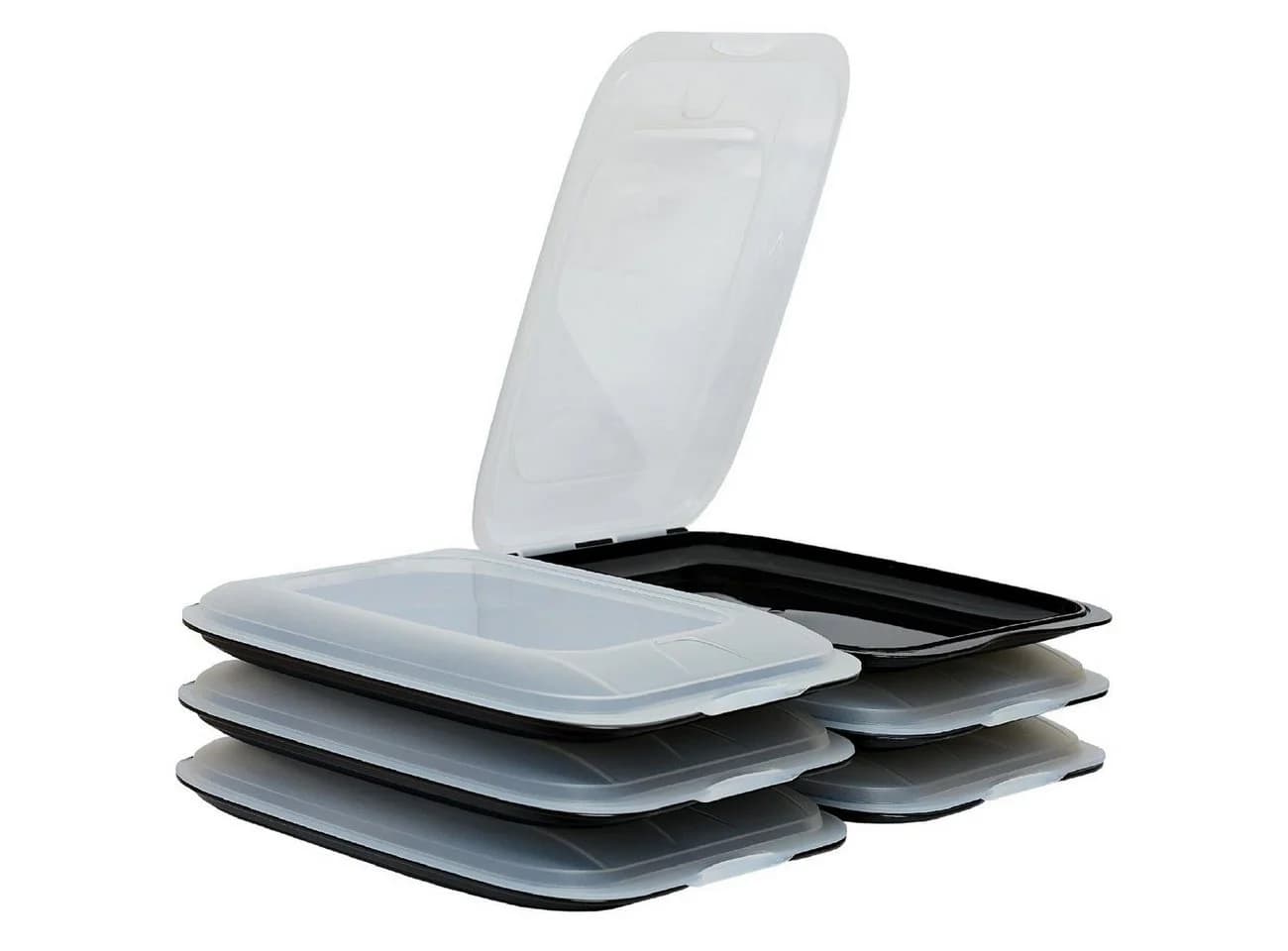 Engelland Frischhaltedose 6-tlg. Stapelbar Transparent PP-Kunststoff - Bild 2