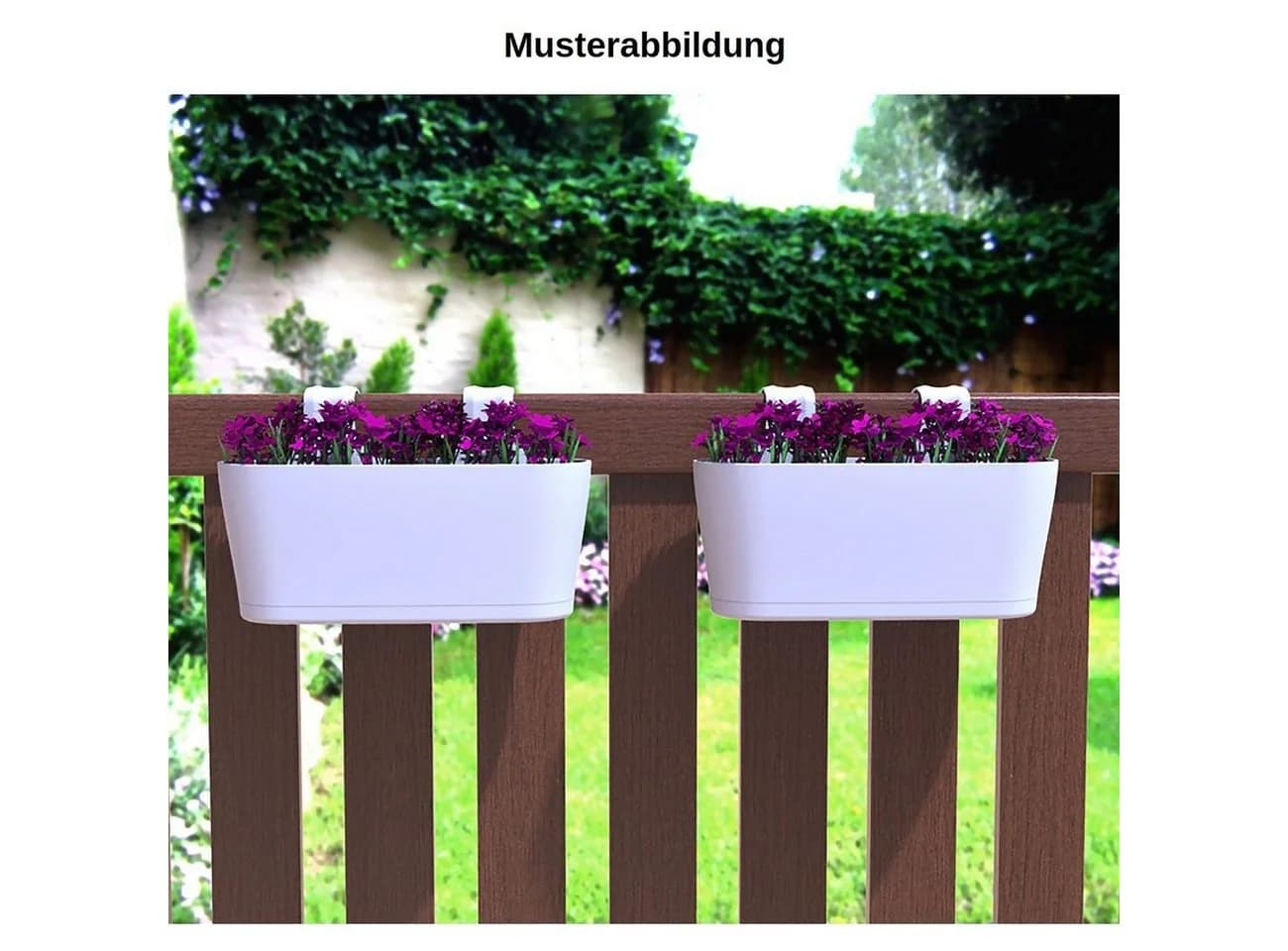 Engelland Blumenkasten Set 3-tlg. Hängekasten UV-beständig Braun/Bunt