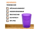 Engelland Mehrwegbecher 10-tlg. Neon Violett Kunststoff BPA-frei Bild 1