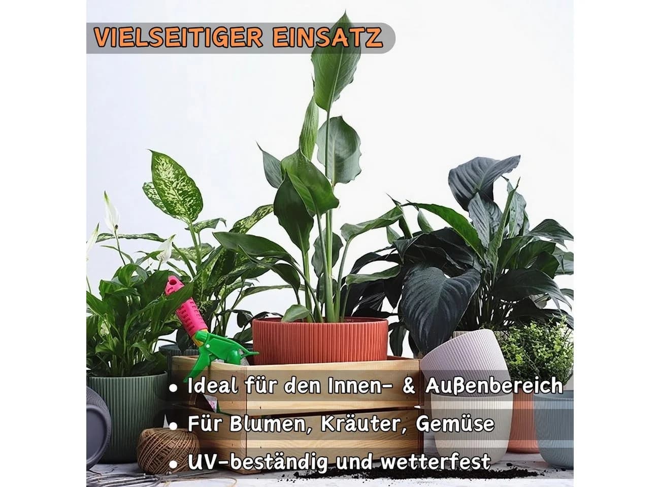 Engelland Blumentopf mit Drainagesystem Grün PP-Kunststoff - Bild 3