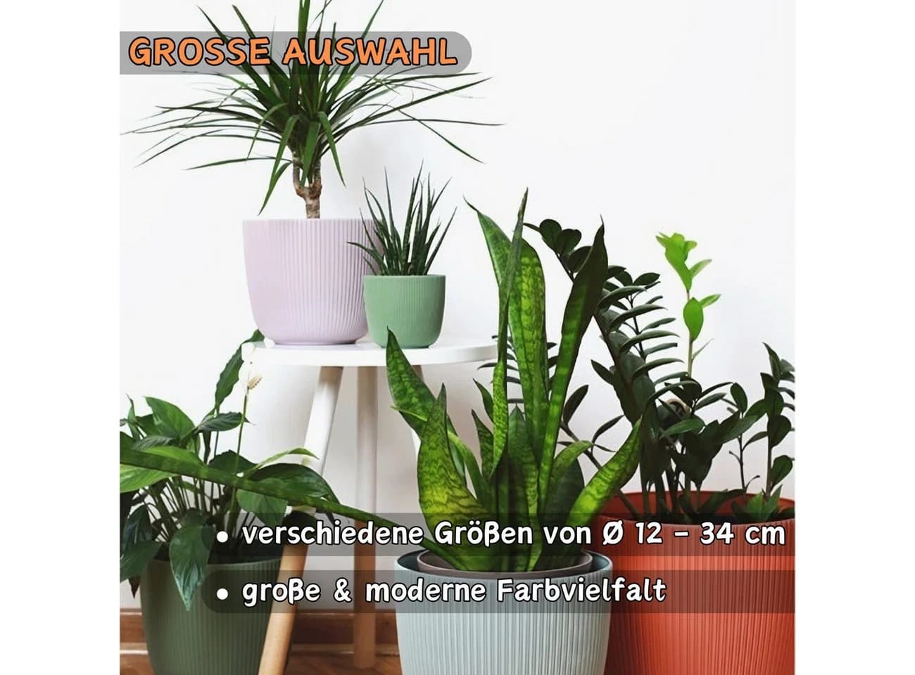 Engelland Blumentopf mit Drainagesystem Grün PP-Kunststoff - Bild 5