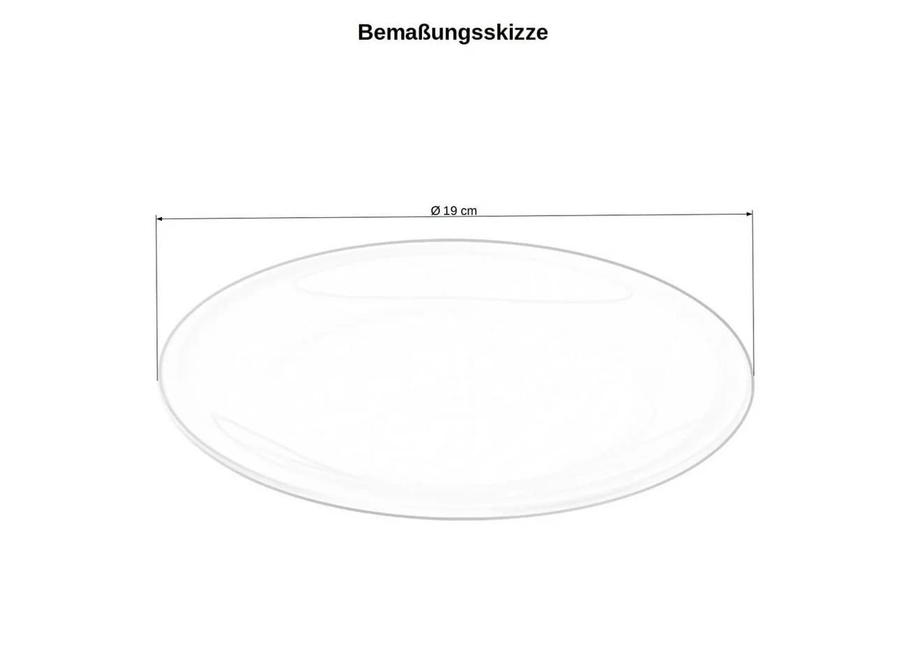 Engelland Dessertteller-Set 12-teilig Bunt Kunststoff - Bild 3
