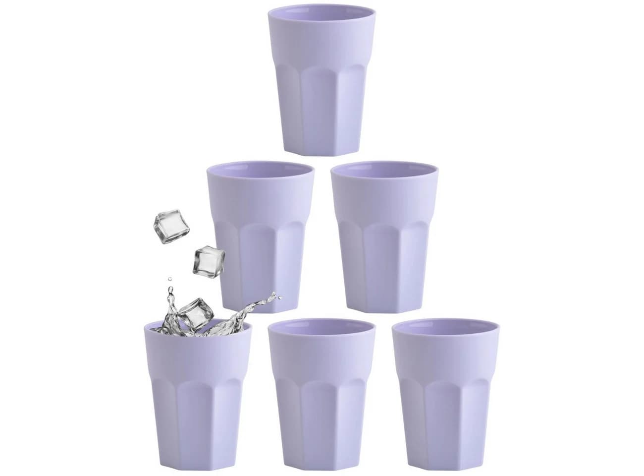 Engelland 6er Set Kunststoffbecher 250ml Flieder - Bild 2