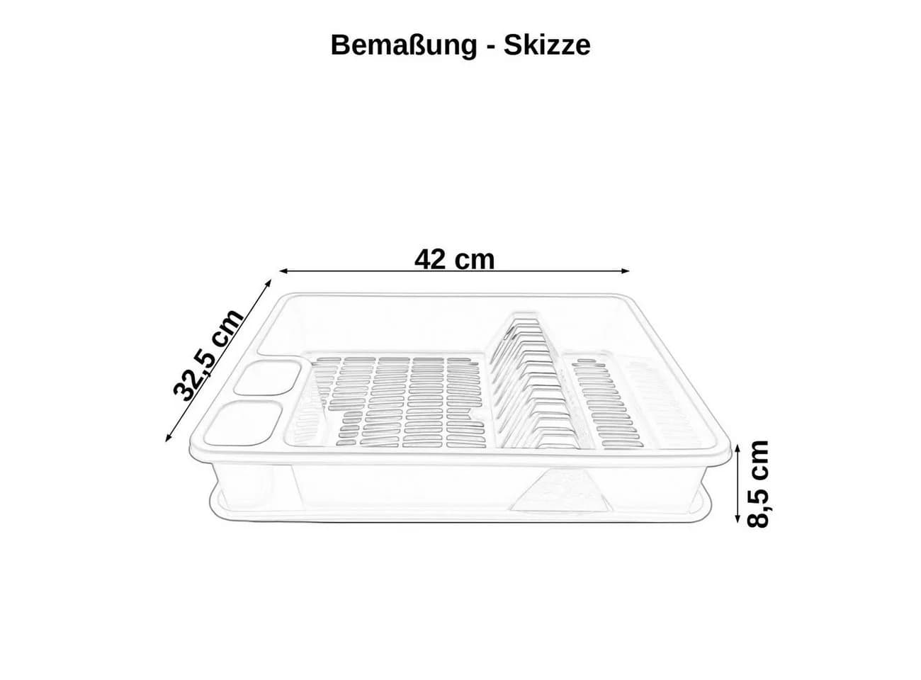 Engelland Geschirrständer Abtropfgitter Braun mit Wanne - Bild 4