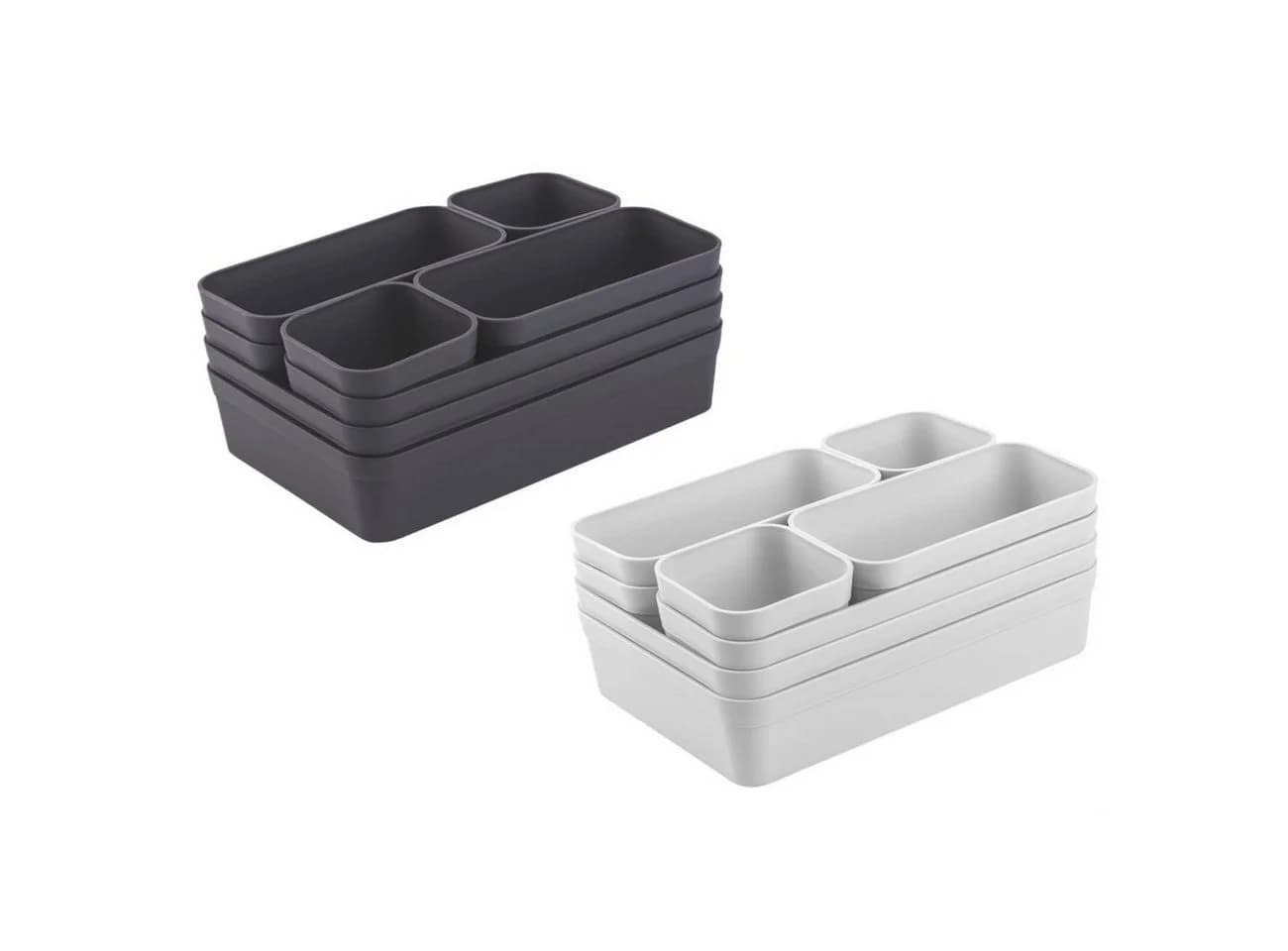 Engelland Schubladen-Organizer Set Grau BPA-frei Stapelbar - Bild 2