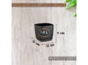 Engelland Blumentopf Schwarz mit Drainagesystem & Untersetzer Bild 1