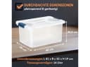Engelland Aufbewahrungsbox Transparent mit Deckel und Verschluss-Clips Bild 4
