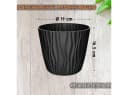 Engelland Blumentopf Pflanztopf mit Drainagesystem, 3D-Wellenoptik, UV-resistent Bild 1
